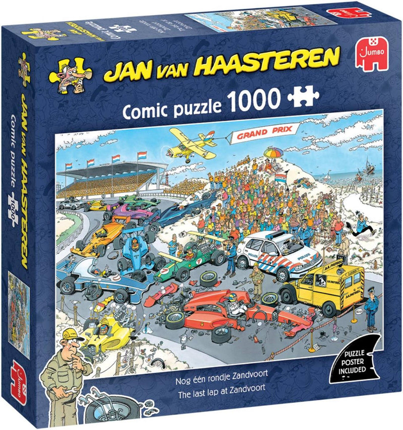 Chargez l'image dans la visionneuse de la galerie, Jumbo jan van haasteren puzzel dutch grand prix - nog één rondje zandvoort 1000 stukjes
