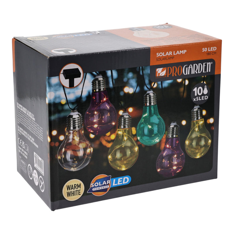 ギャラリービューアに画像をロードする, Pro garden solar feestverlichting 10x5 led 180 cm

