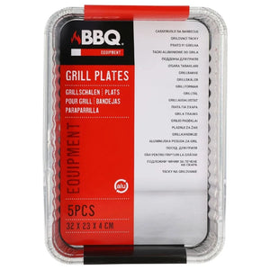 Bbq schalen set van 4 stuks 32x23 cm | 18 stuks