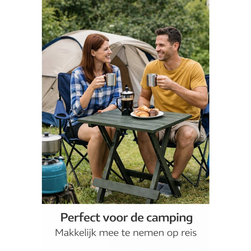 Chargez l'image dans la visionneuse de la galerie, Pro garden campingtafel 50x43x43 saliegroen kunststof
