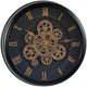 Excellent houseware analoge wandklok 40 cm goud zwart