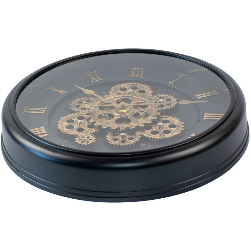 Load image into Gallery viewer, Excellent houseware analoge wandklok 40 cm goud zwart
