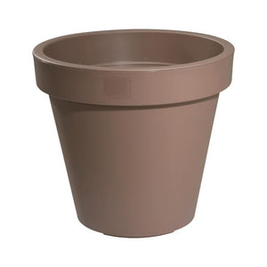Overige merken ecken kanten bloempot 40x35 cm mokka