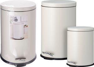 Excellent houseware pedaalemmer set 20l 5l cream