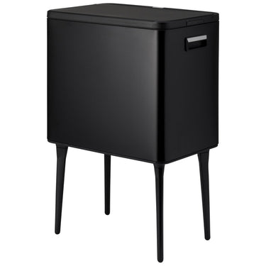 Excellent houseware afvalbak 35l metaal zwart