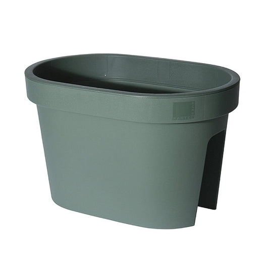 Overige merken ecken kanten balkonbak 27x40x25 cm saliegroen
