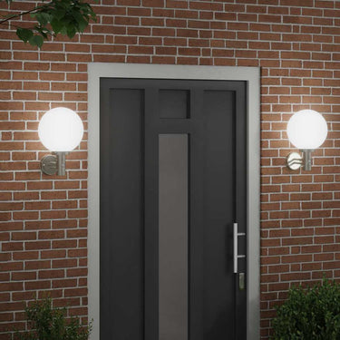 Vidaxl buiten wandlamp 2 pcs zilver 28 x 25 x 38 cm