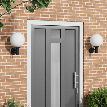 Vidaxl buiten wandlamp 2 pcs zwart 28 x 25 x 38 cm