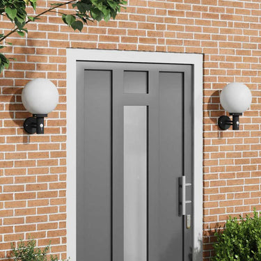 Vidaxl buiten wandlamp 2 pcs zwart 28 x 25 x 38 cm