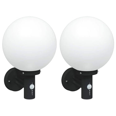 Vidaxl buiten wandlamp 2 pcs zwart 28 x 25 x 38 cm