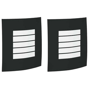 Vidaxl buiten wandlamp 2 pcs zwart 23.5 x 9 x 26 cm