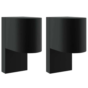 Vidaxl buiten wandlamp 2 pcs zwart 12 x 7 x 15 cm roestvrij staal