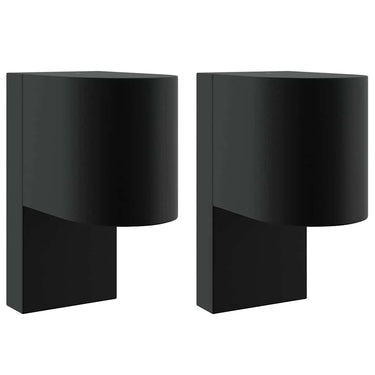 Vidaxl buiten wandlamp 2 pcs zwart 12 x 7 x 15 cm roestvrij staal