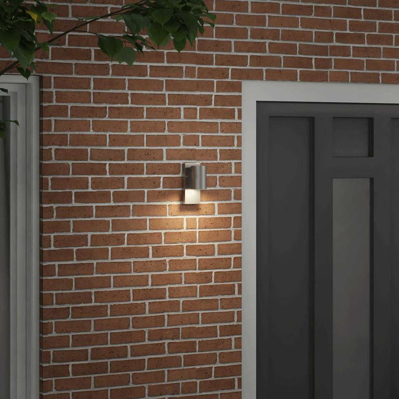 Chargez l'image dans la visionneuse de la galerie, Vidaxl buiten wandlamp zilver 6,5 x 10,5 x 16 cm rvs en glas
