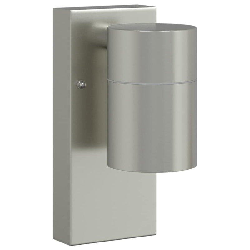 Chargez l'image dans la visionneuse de la galerie, Vidaxl buiten wandlamp zilver 6,5 x 10,5 x 16 cm rvs en glas
