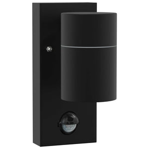 Vidaxl buiten wandlamp zwart 6,5 x 10,5 x 16 cm rvs en glas