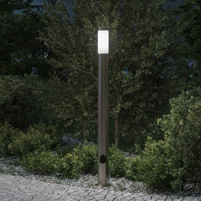 Chargez l'image dans la visionneuse de la galerie, Vidaxl bolderarmatuur met stopcontact 110 cm rvs ip44
