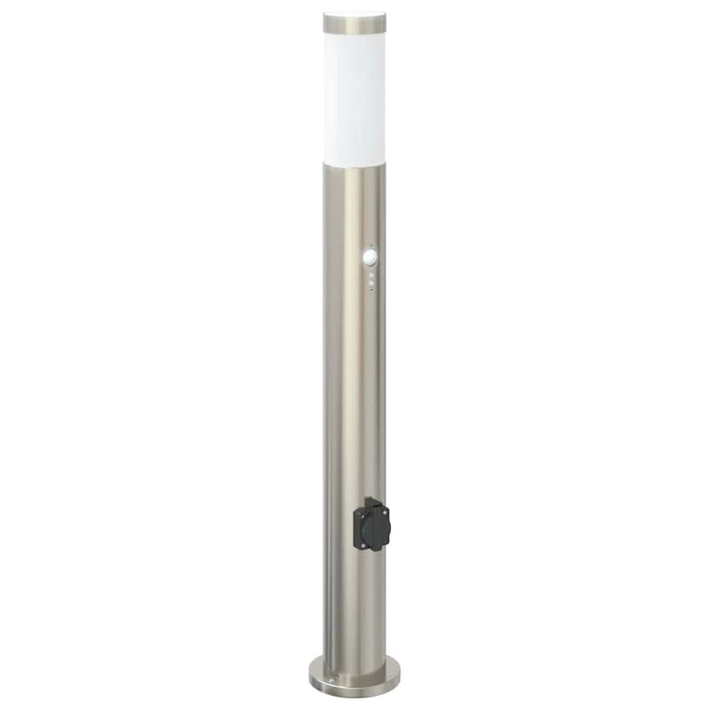 Chargez l'image dans la visionneuse de la galerie, Vidaxl bolderarmatuur met sensor en stopcontact 80 cm roestvrij staal ip44
