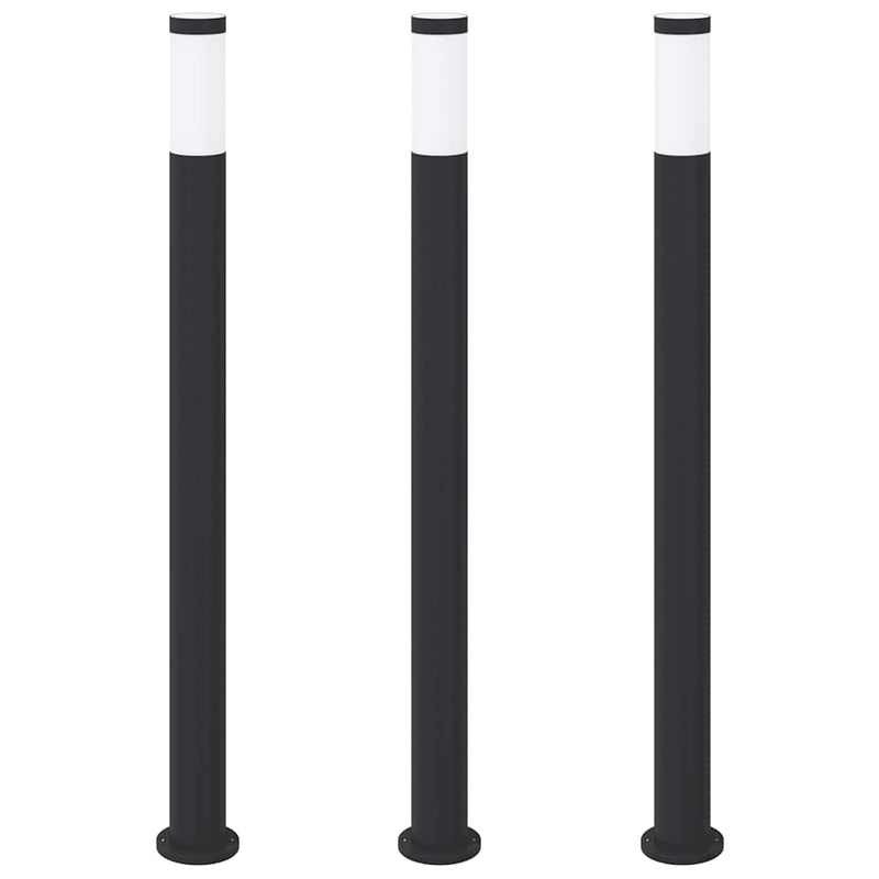 Afbeelding laden in galerijviewer, Vidaxl bolderverlichting 3 stuks 110 cm rvs ip44
