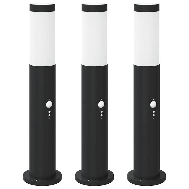 Chargez l'image dans la visionneuse de la galerie, Vidaxl bolderverlichting met sensor 3 stuks 50 cm rvs ip44
