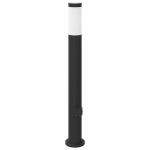 Vidaxl bolderarmatuur met stopcontact 80 cm rvs ip44