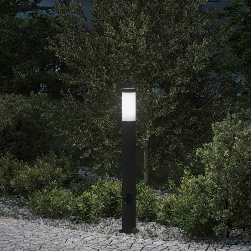 Chargez l'image dans la visionneuse de la galerie, Vidaxl bolderarmatuur met stopcontact 80 cm rvs ip44
