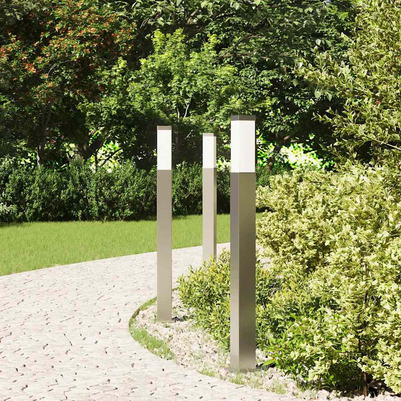 Chargez l'image dans la visionneuse de la galerie, Vidaxl bolderverlichting 3 stuks 80 cm rvs ip44
