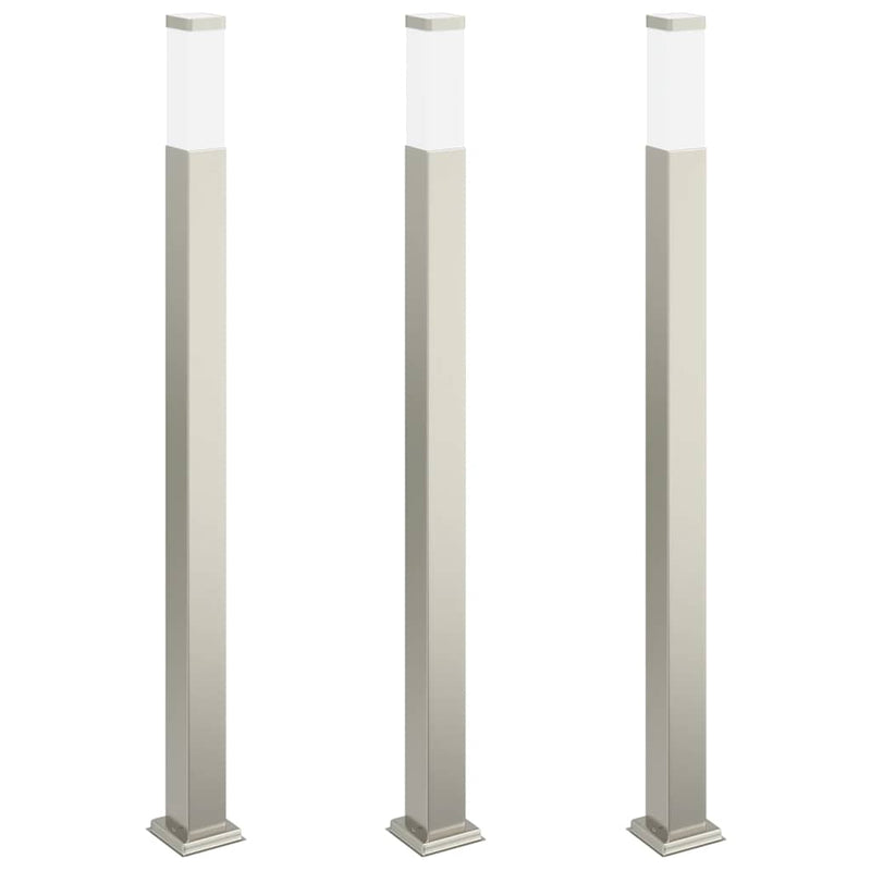 Chargez l'image dans la visionneuse de la galerie, Vidaxl bolderverlichting 3 stuks 110 cm rvs ip44
