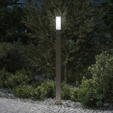 Vidaxl bolderverlichting met sensor 110 cm roestvrij staal ip44