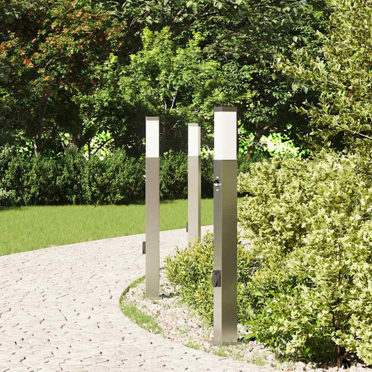 Vidaxl bolderverlichting met sensor en stopcontact 3 stuks 80 cm