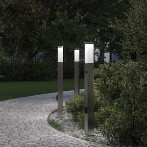 Vidaxl bolderverlichting met sensor en stopcontact 3 stuks 80 cm