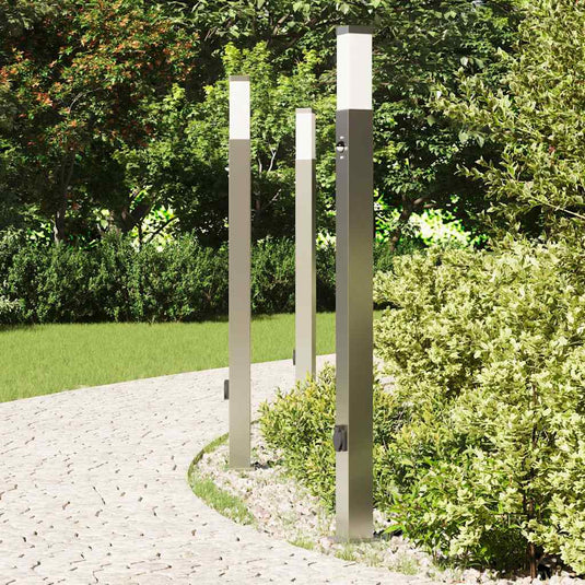 Vidaxl bolderverlichting met sensor en stopcontact 3 stuks 110 cm