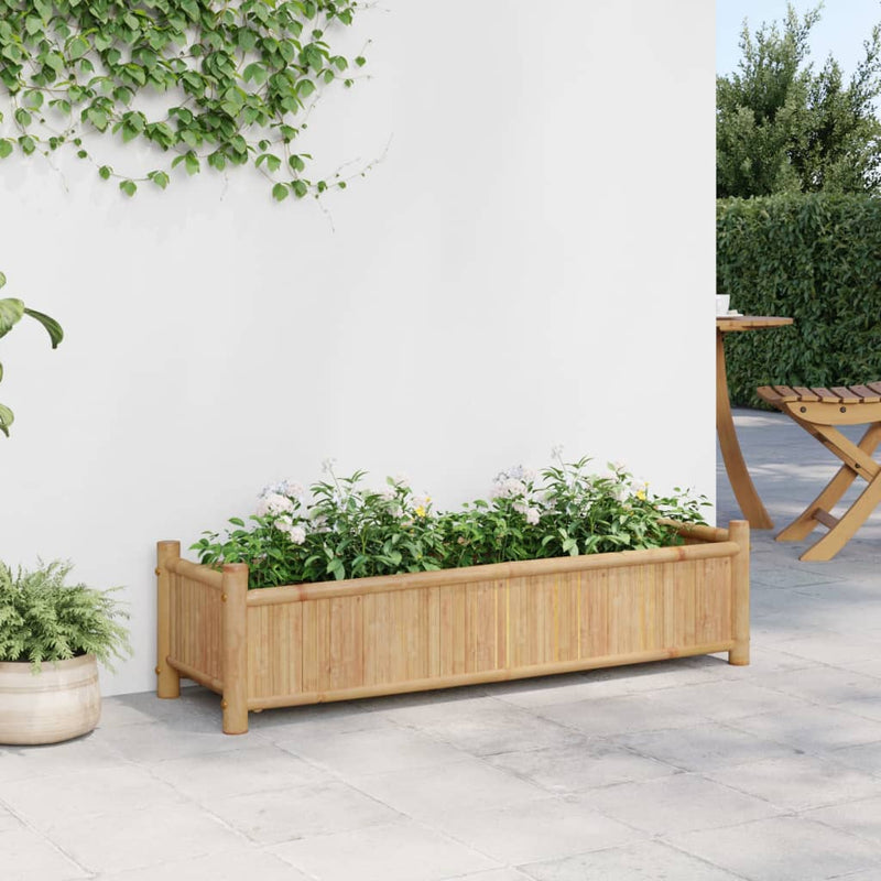 Load image into Gallery viewer, Vidaxl plantenbak 100x30x25 cm bamboe
