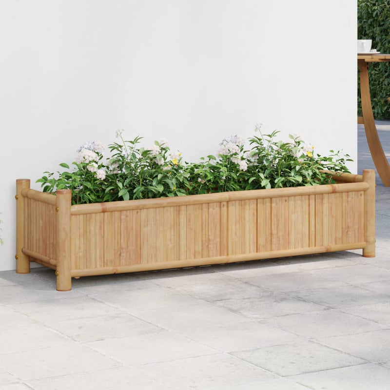 Load image into Gallery viewer, Vidaxl plantenbak 100x30x25 cm bamboe
