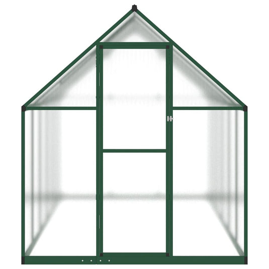 VidaXL Tuinkas met basisframe 334x169x195 cm aluminium groen