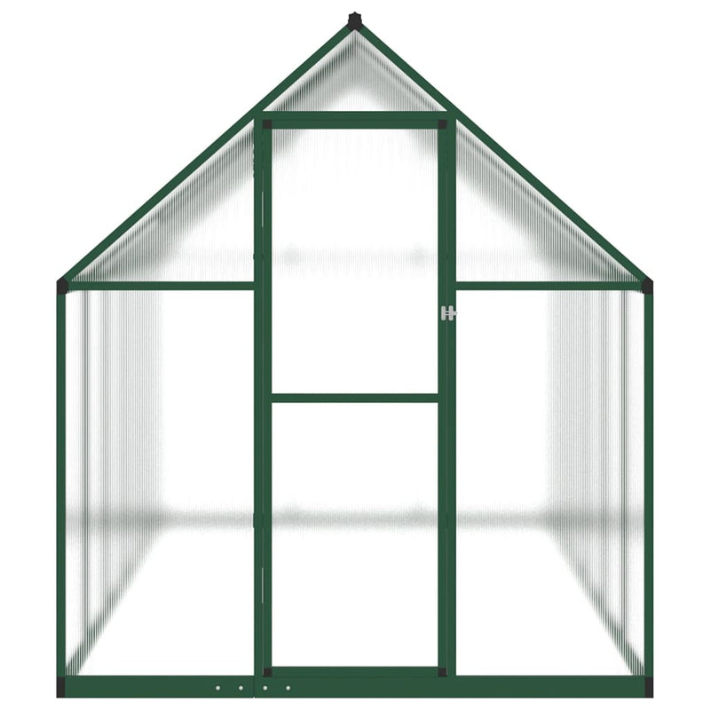 Load image into Gallery viewer, VidaXL Tuinkas met basisframe 334x169x195 cm aluminium groen
