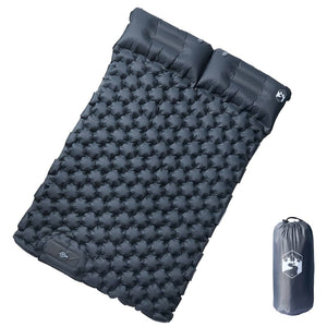 Vidaxl kampeermatras met kussens zelfopblazend 2-persoons grijs