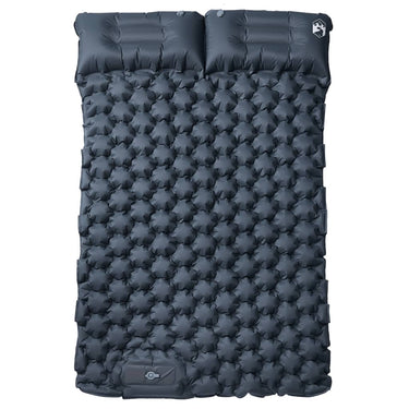 Vidaxl kampeermatras met kussens zelfopblazend 2-persoons grijs