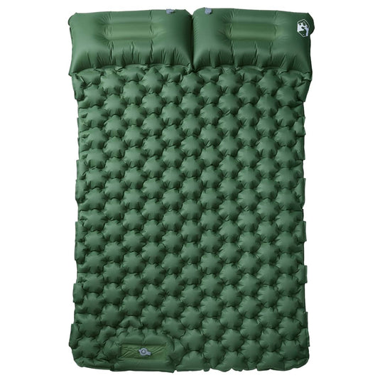 Vidaxl kampeermatras met kussens zelfopblazend 2-persoons groen