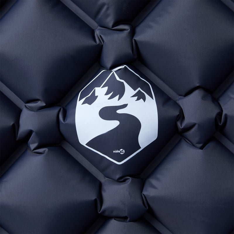 Load image into Gallery viewer, Vidaxl kampeermatras opblaasbaar 190x58x6 cm 1- persoons grijs
