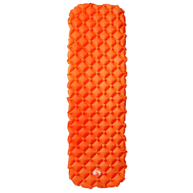 Load image into Gallery viewer, Vidaxl kampeermatras opblaasbaar 190x58x6 cm 1-persoons oranje
