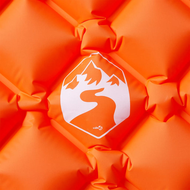 Load image into Gallery viewer, Vidaxl kampeermatras opblaasbaar 190x58x6 cm 1-persoons oranje
