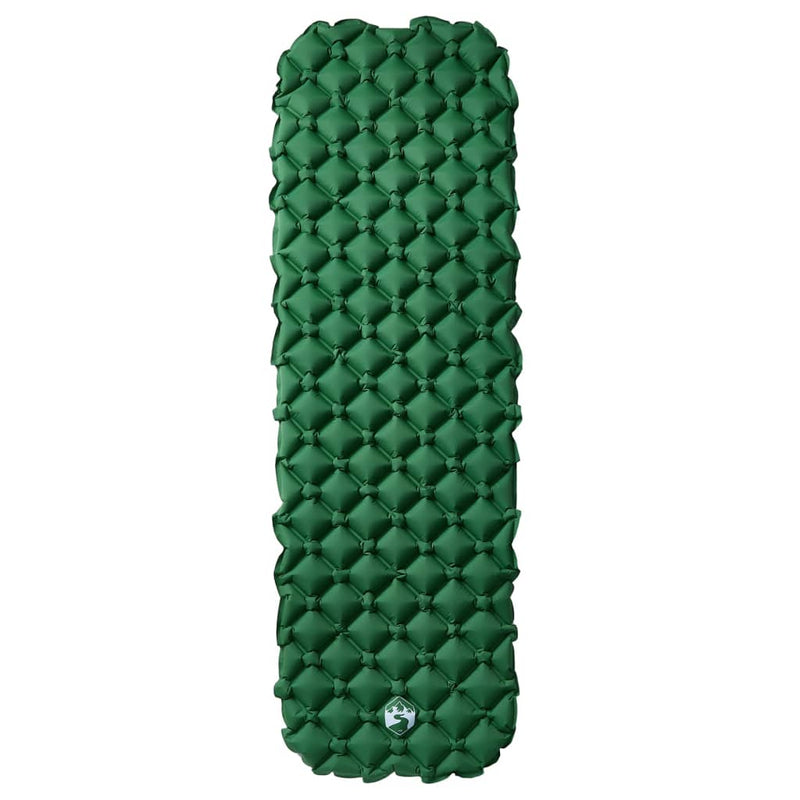 Load image into Gallery viewer, Vidaxl kampeermatras opblaasbaar 190x58x6 cm 1- persoons groen
