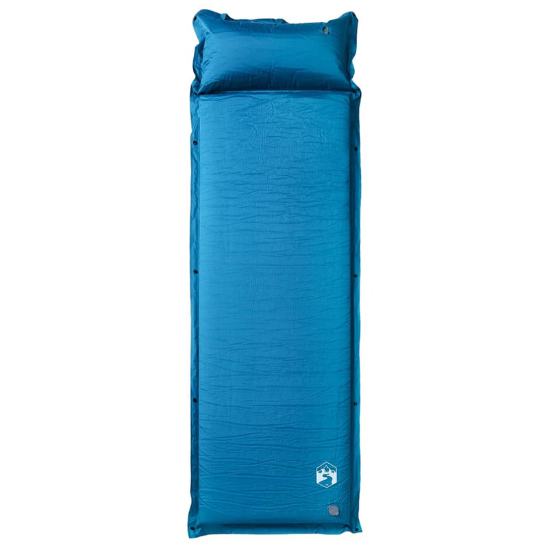 Load image into Gallery viewer, Vidaxl kampeermatras met kussen zelfopblazend 1-persoons turquoise
