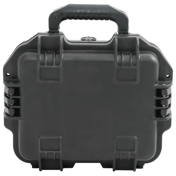 VidaXL Flightcase draagbaar 30x24,5x12,5 cm PP zwart