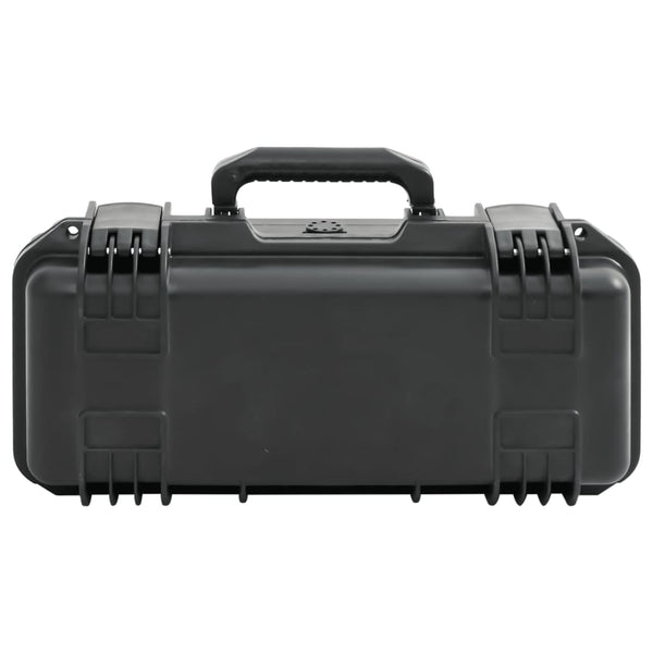 VidaXL Flightcase draagbaar 46,5x21,5x17,5 cm PP zwart