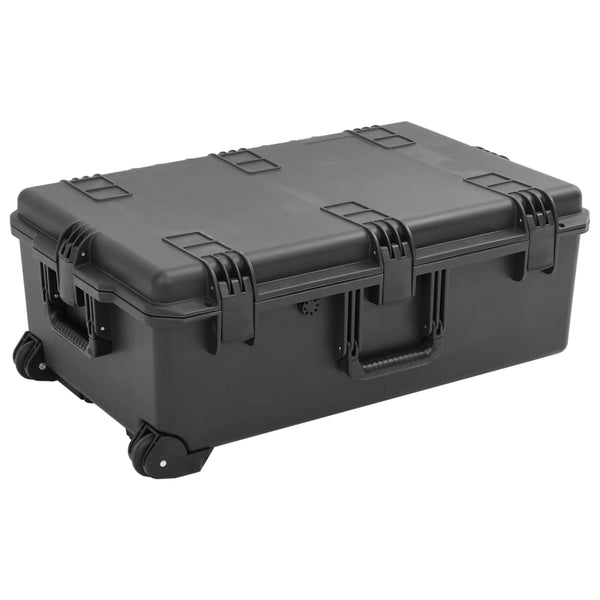 VidaXL Flightcase draagbaar 79,5x51,5x30,5 cm PP zwart