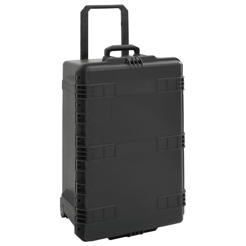 Afbeelding laden in galerijviewer, Vidaxl flightcase draagbaar 79,5x52x39 cm pp zwart
