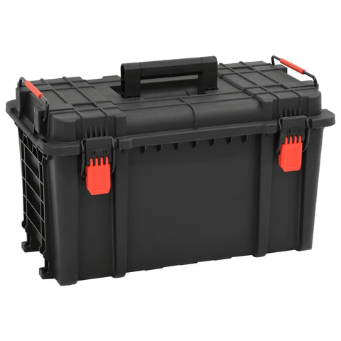 VidaXL Flightcase draagbaar 57x35x32,5 cm PP zwart