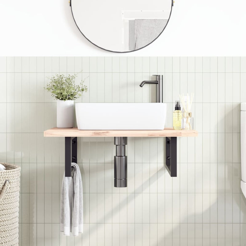 Load image into Gallery viewer, Vidaxl wandbeugels voor wasbak 2 st rechthoekig staal zwart
